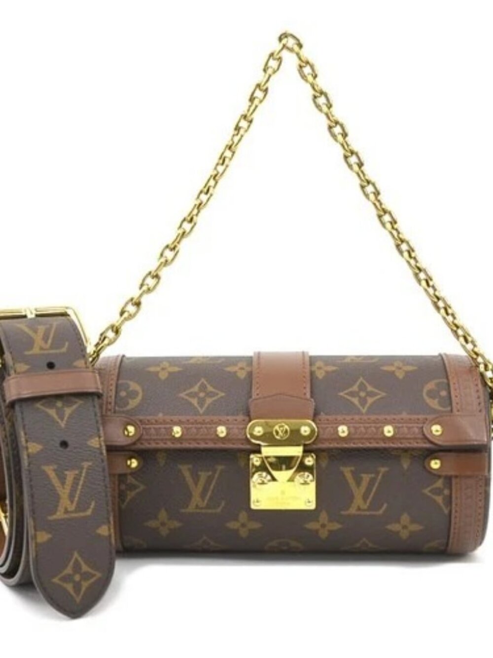 Auth LOUIS VUITTON Monogram Papillon Trunk Handbag Shoulder Bag M57835 - 90189g